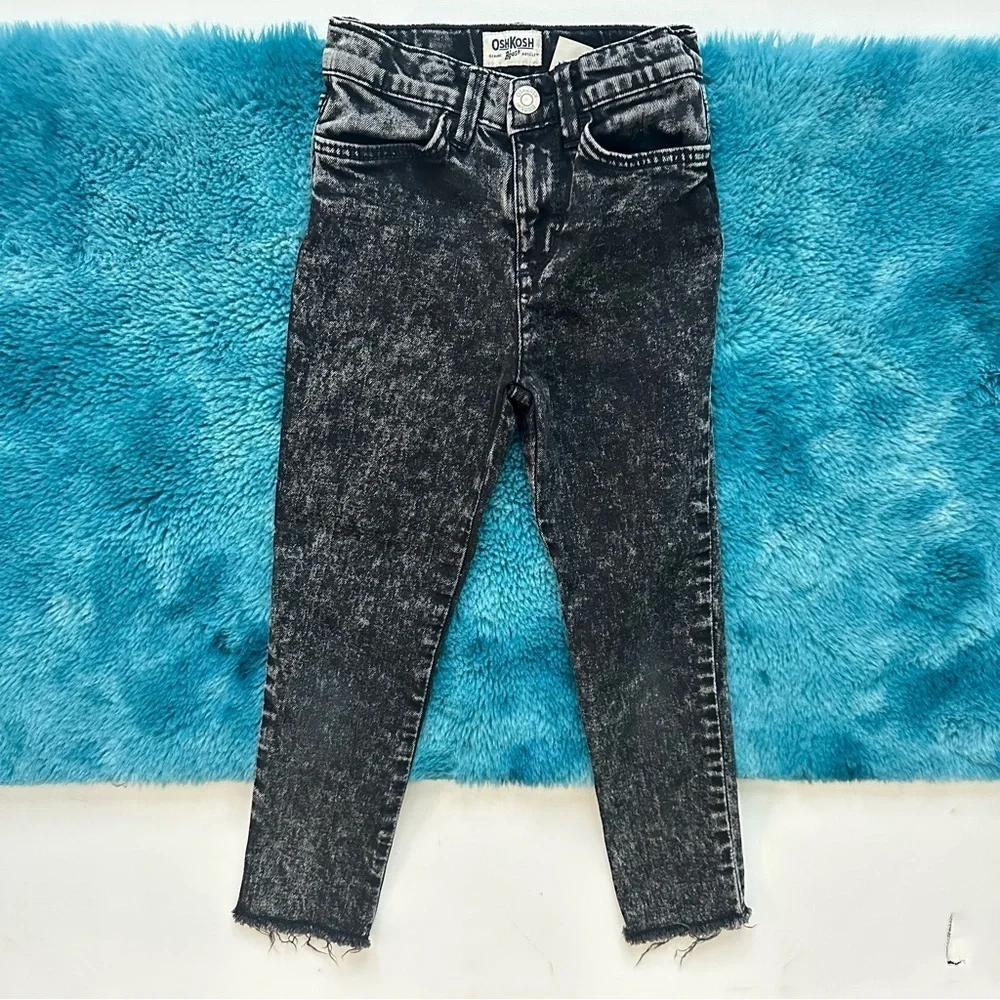 OshKosh B'gosh Black Denim Kids Jeans Size 5 Girls
